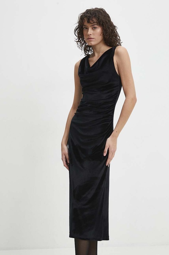 Answear Lab rochie de catifea 2325A.HWK negru WW24