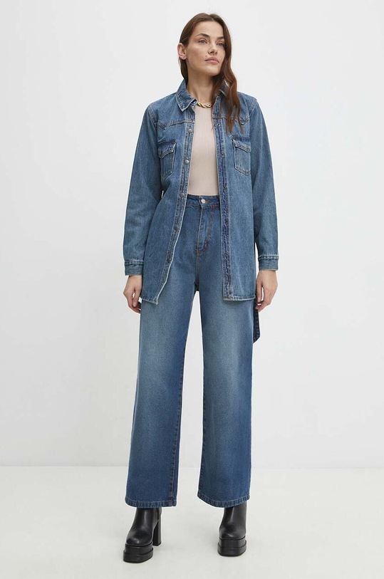 Answear.LAB denim πουκάμισο dod.ikk μπλε WW24