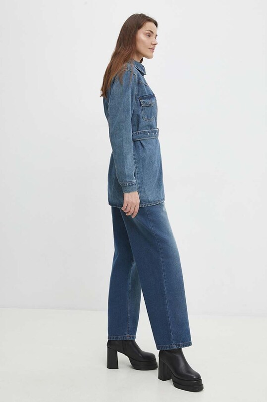 Answear.LAB denim πουκάμισο μπλε dod.ikk