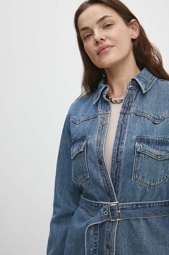 Answear.LAB denim πουκάμισο dod.ikk μπλε