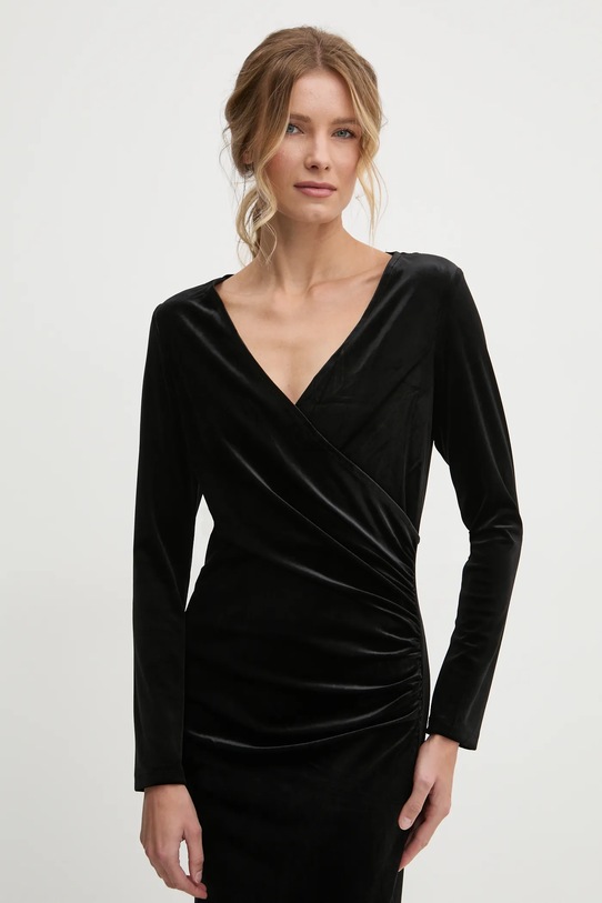 Answear.LAB sukienka welurowa r10314.FKK czarny WZ24