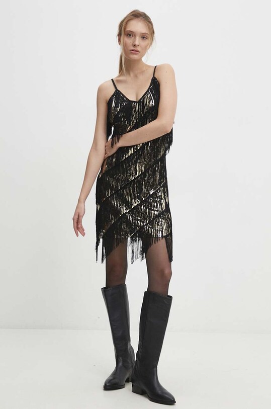 Answear Lab rochie 20421.FKK negru WW24