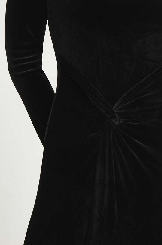 Answear Lab rochie de catifea HM2414.HWK negru