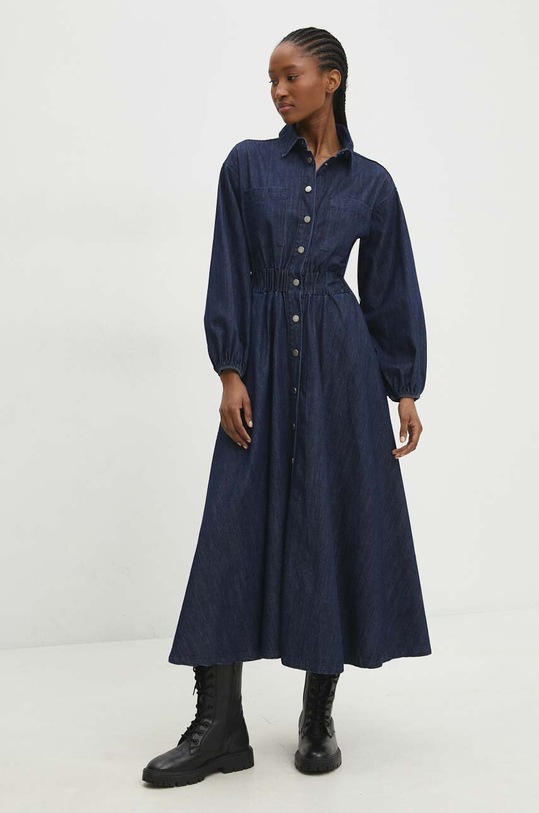 Answear Lab sukienka jeansowa casual granatowy 6707.TWK