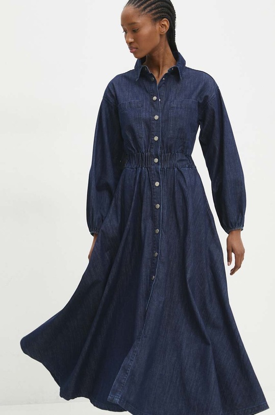 Answear Lab sukienka jeansowa 6707.TWK granatowy WW24