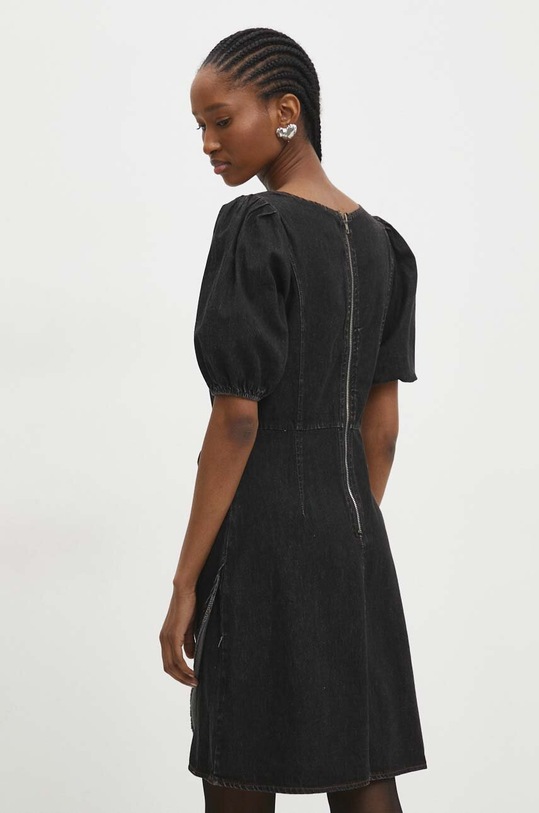 Odzież Answear Lab sukienka jeansowa 17488AR.FKK czarny