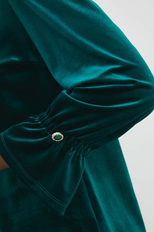 Answear Lab rochie de catifea pg094v.IKK verde