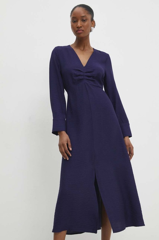 Šaty Answear.LAB midi námořnická modř mutely.fjs