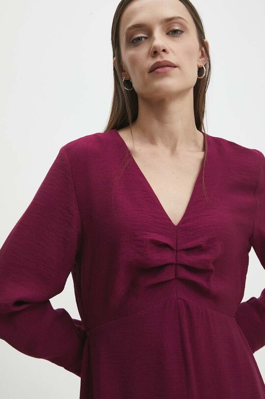 Šaty Answear.LAB burgundské mutely.fjs