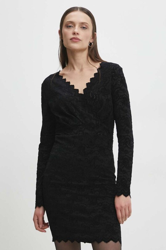 Answear.LAB sukienka .0098.IKK czarny WW24