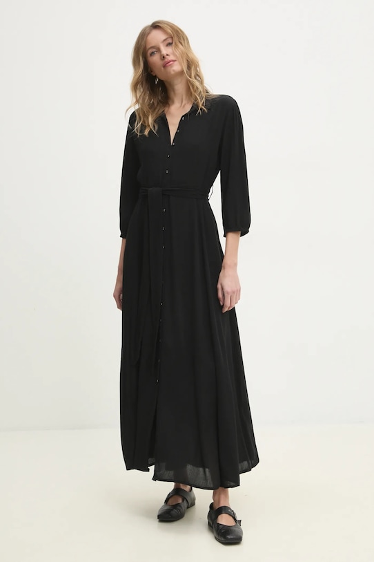 Answear Lab rochie maxi negru fanny.FKK