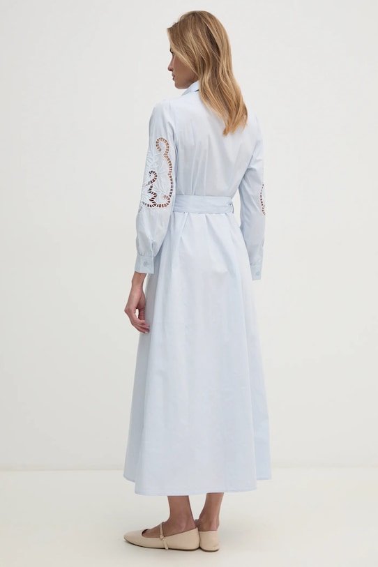 Answear Lab sukienka bawełniana v3415.FWK niebieski WW24