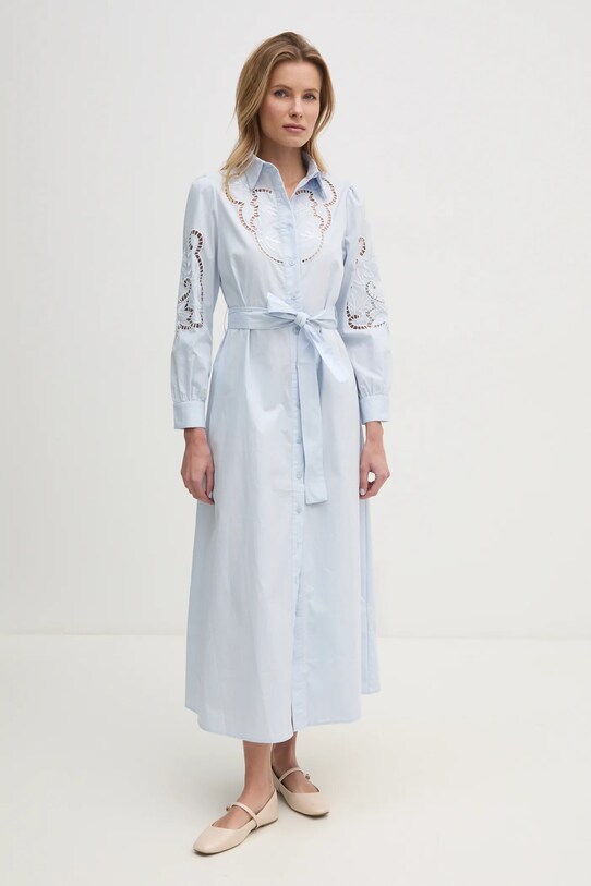 Îmbrăcăminte Answear Lab rochie din bumbac v3415.FWK albastru