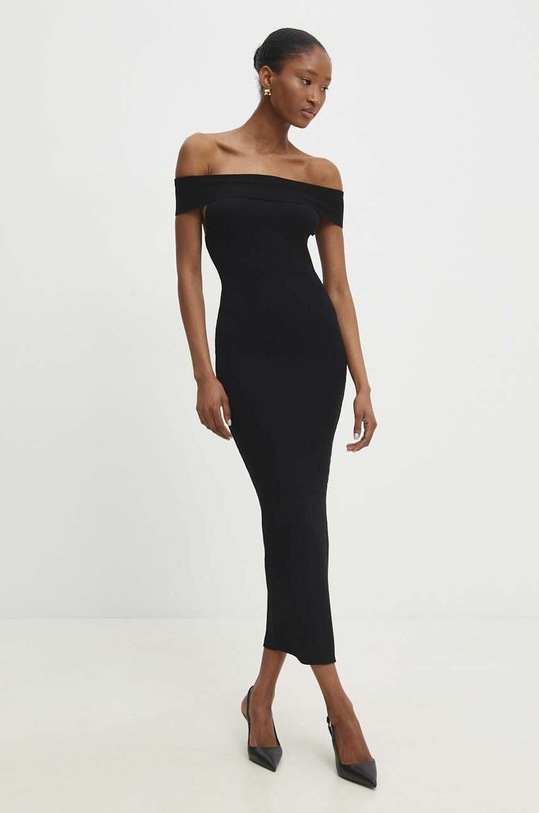 Answear Lab rochie rotund negru mc8008.FH