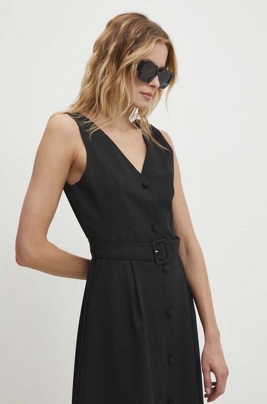 Answear Lab rochie 37227lr.FKK negru WW24