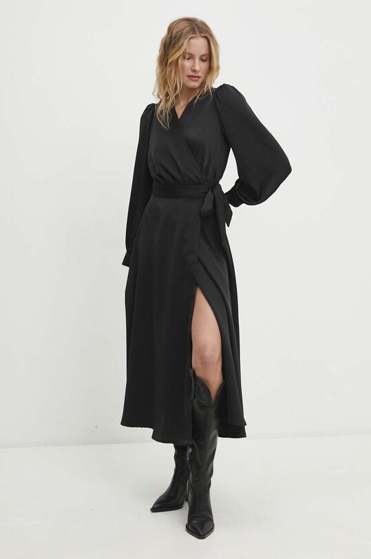 Answear Lab rochie 37005lr.FKK negru WW24