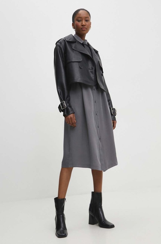 Answear Lab rochie 23ks013.tjs gri WW24
