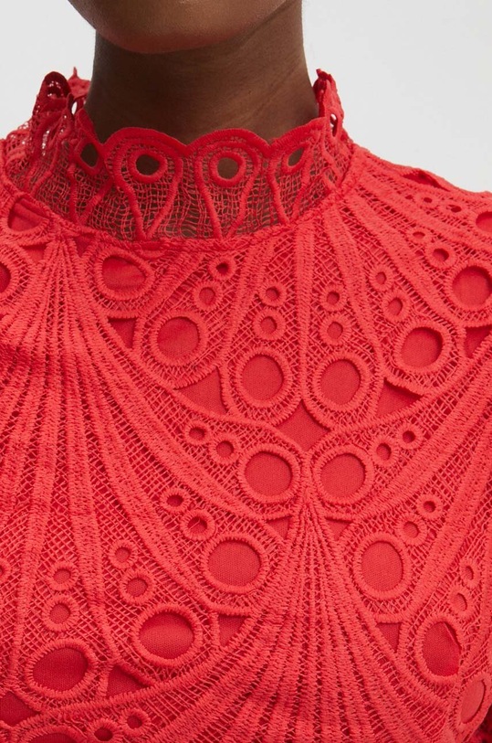 Хлопковое платье Answear.LAB 1629.IKK красный