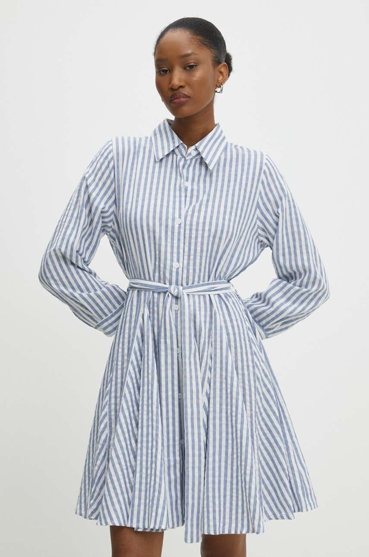 Answear Lab rochie din bumbac kc827.fh alb WW24