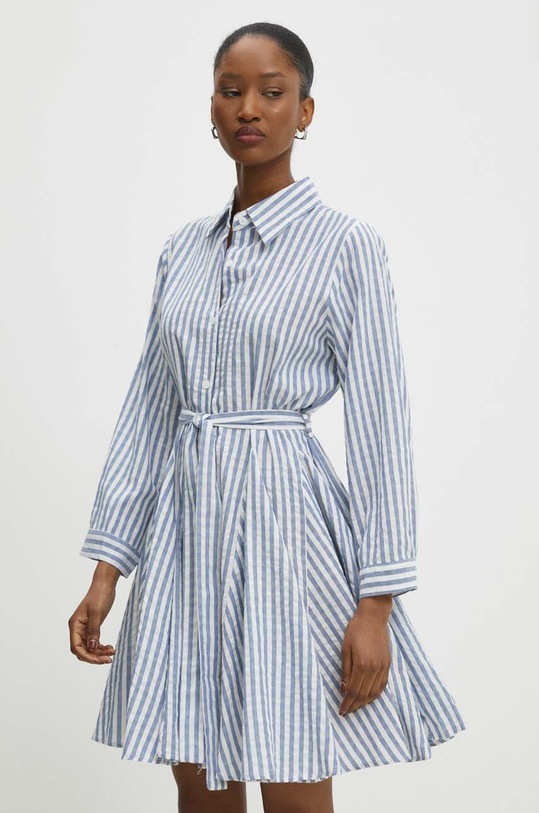 Answear Lab rochie din bumbac alb kc827.fh