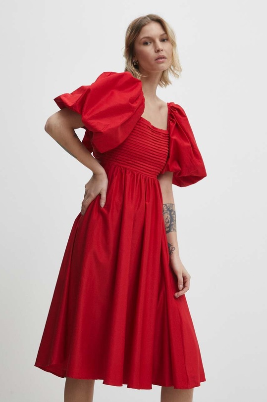 Answear Lab rochie diamant rosu SUD0A0.TJS