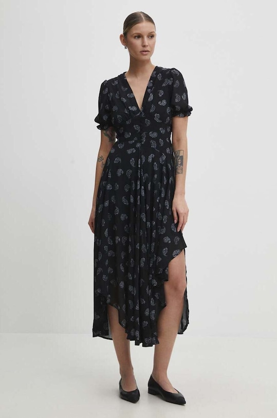Answear Lab rochie 62279.FKK negru WW24