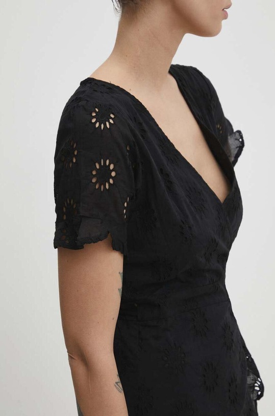 Βαμβακερό φόρεμα Answear.LAB lunalong.FKK μαύρο