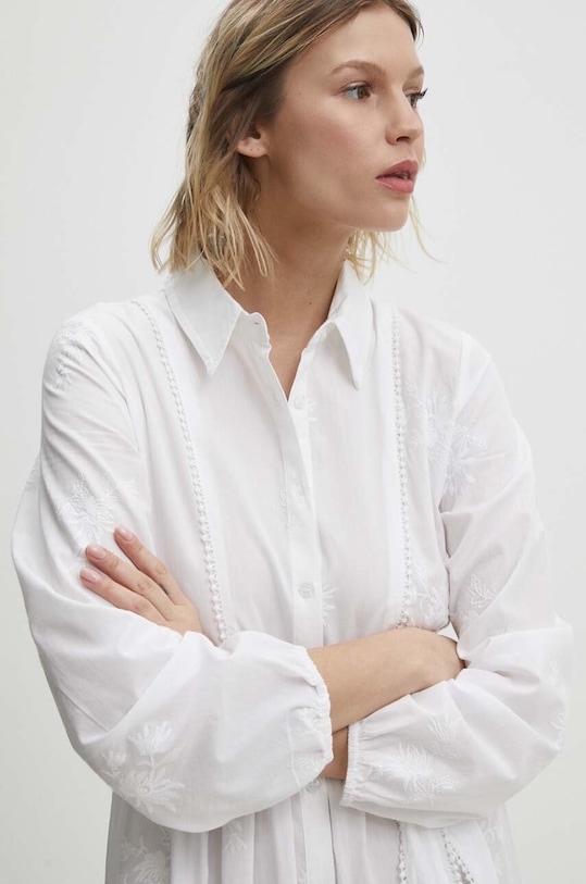 Answear.LAB pamut ruha fehér sunny.FKK