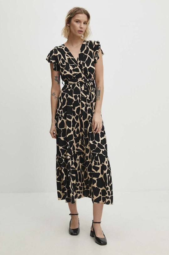 Answear Lab rochie maxi negru J380127.HWK