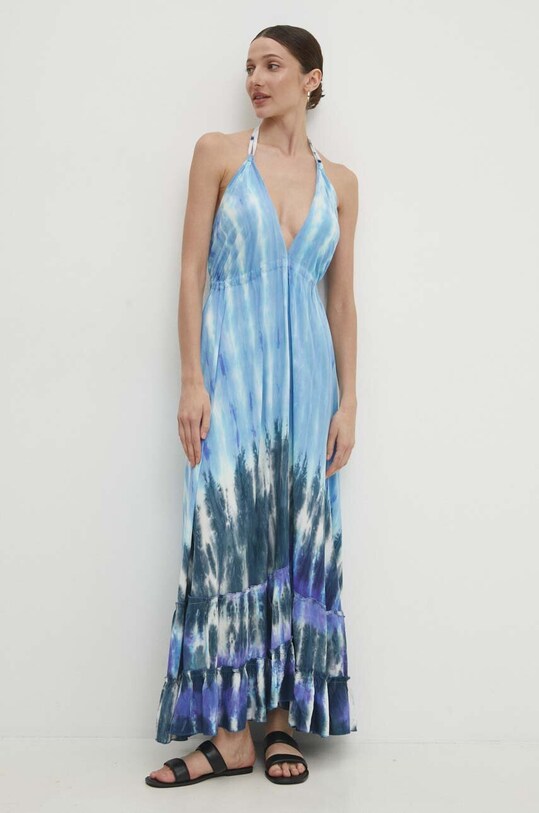 Answear Lab rochie maxi albastru IsaVLS2004.hh
