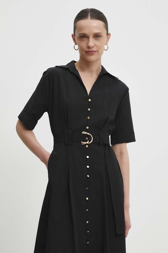 Answear.LAB sukienka bawełniana czarny 6948.td