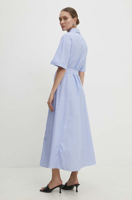 Odzież Answear Lab sukienka bawełniana 5318.td niebieski