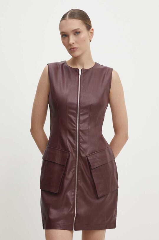 Answear Lab rochie fixat rosu B161.B.IKK
