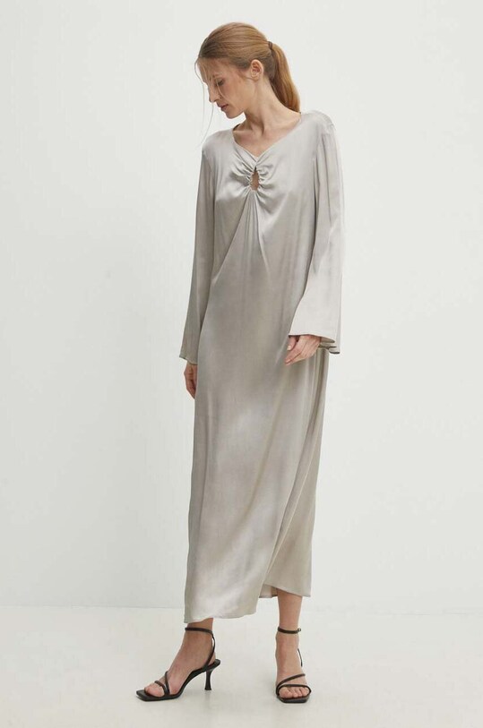 Answear Lab rochie maxi bej d793240300.id