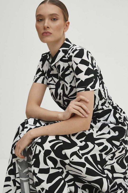 Answear Lab rochie din bumbac jane.fd negru WW24