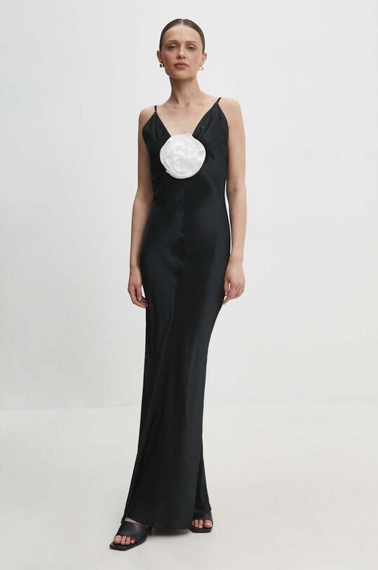 Answear Lab rochie maxi negru LD0657.HWK