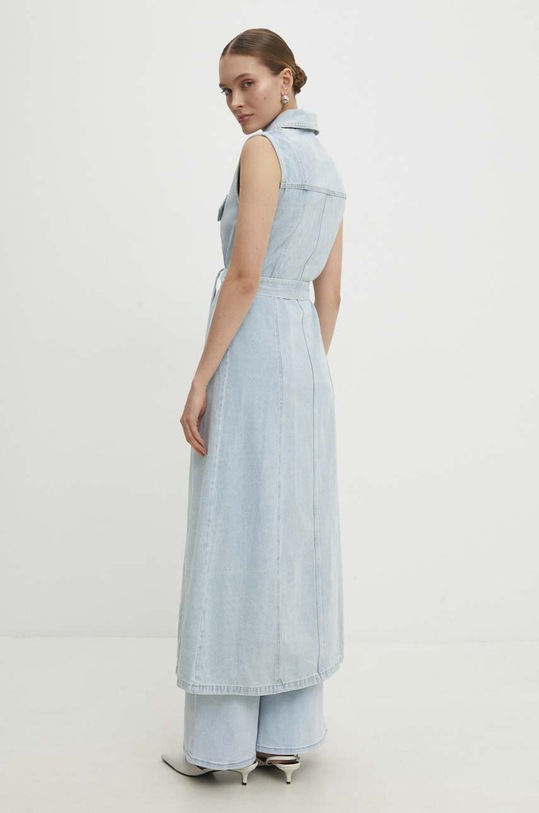 Answear Lab sukienka bawełniana m045.fh niebieski WW24