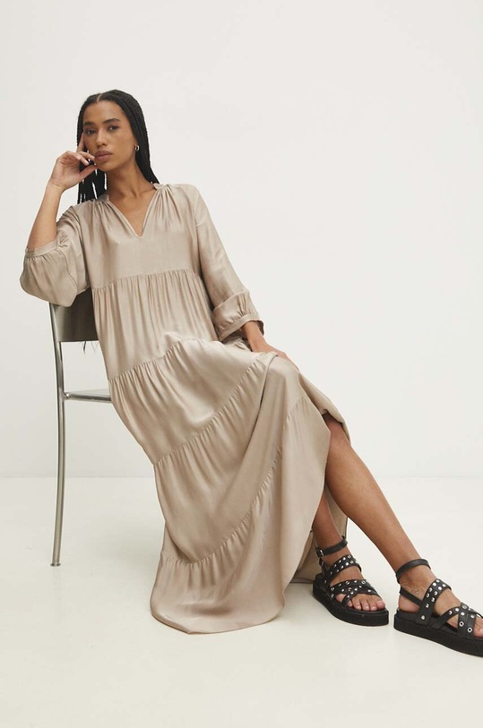 Answear Lab rochie pk94173ab.ijs bej WW25