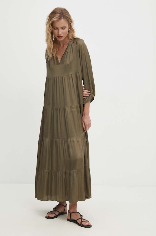 Answear Lab rochie maxi verde pk94173ab.ijs