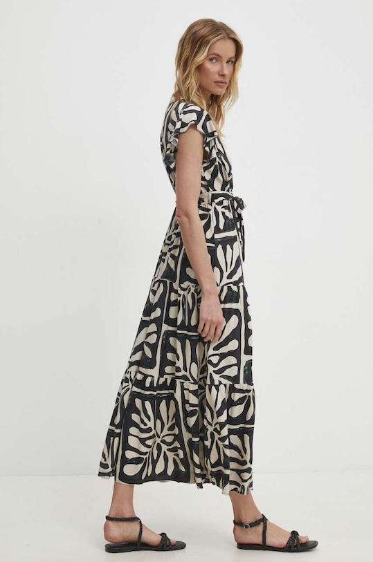 Šaty Answear.LAB viskóza čierna J380166.HKK