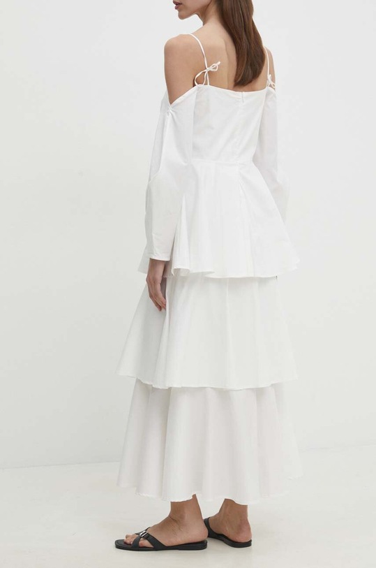 Odzież Answear.LAB sukienka d790265330.ijs biały