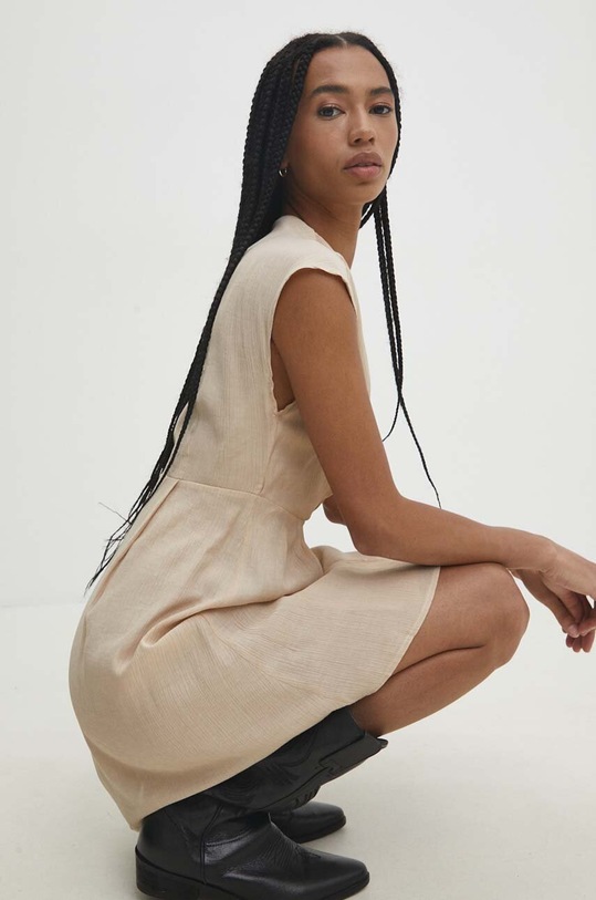 Šaty Answear.LAB béžová YS043.HWK