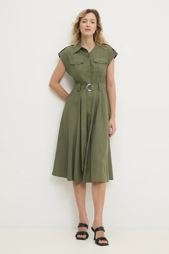 Answear Lab sukienka casual zielony b9371.ih