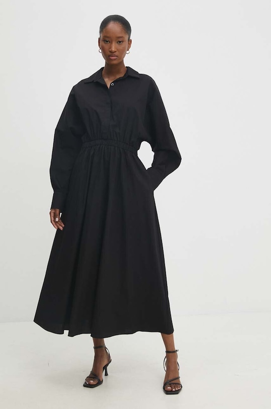 Bavlnené šaty Answear.LAB sng.sud0fu.tjs čierna WW24