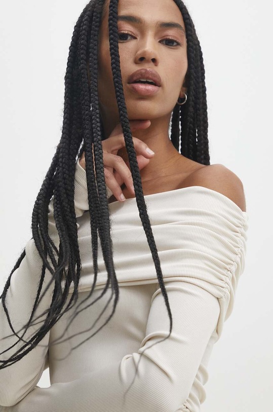 Answear Lab rochie bej sng.sud0fw.tjs