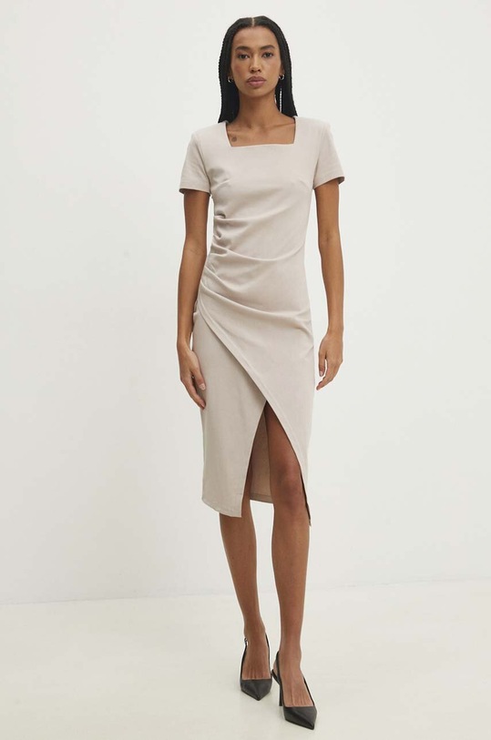Answear Lab sukienka 5009.iw beżowy WW24