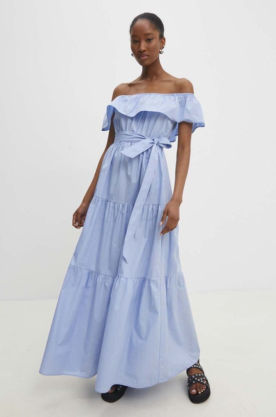 Answear Lab rochie din bumbac 6197.TWK albastru