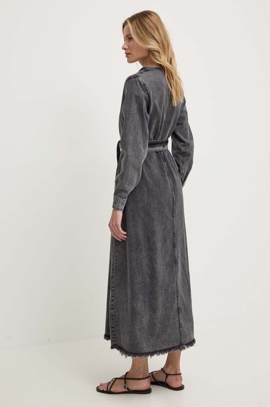 Odzież Answear Lab sukienka jeansowa 1047.tjs szary