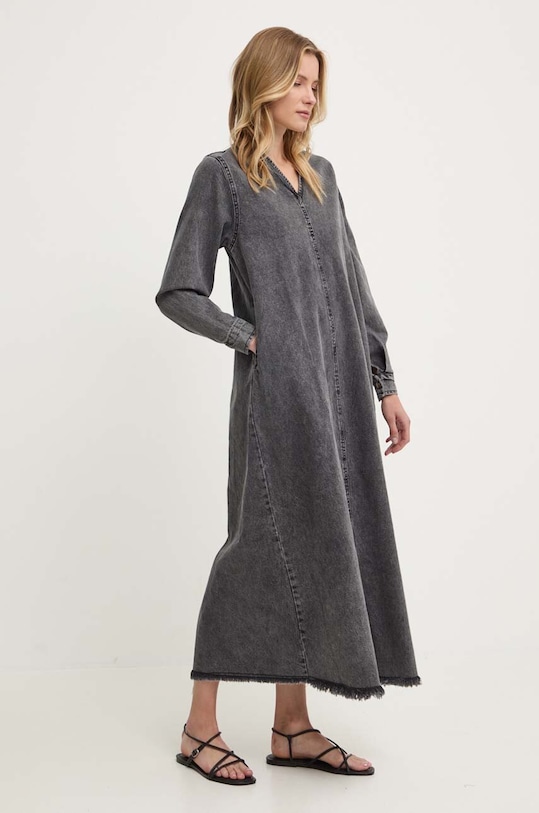 Answear Lab sukienka jeansowa szary 1047.tjs