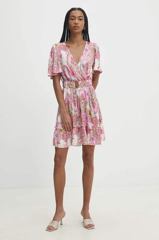 Answear Lab rochie mini roz br3933.FWK